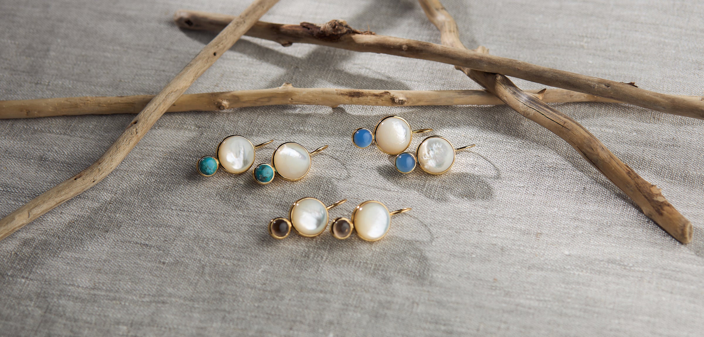 Color Block Drop Earrings