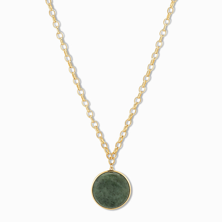Splash of Color Pendant Necklace in Nephrite Jade